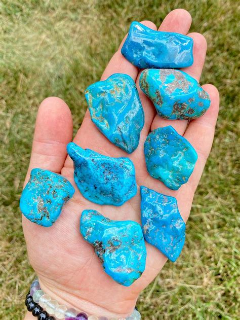 Tumbled Mexican Turquoise - Mexican Turquoise Tumbled Stone | New Moon Beginnings