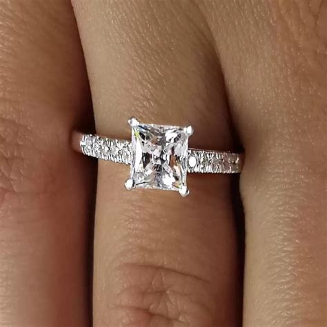 4 Carat Princess Cut Diamond Engagement Ring | Ara Diamonds