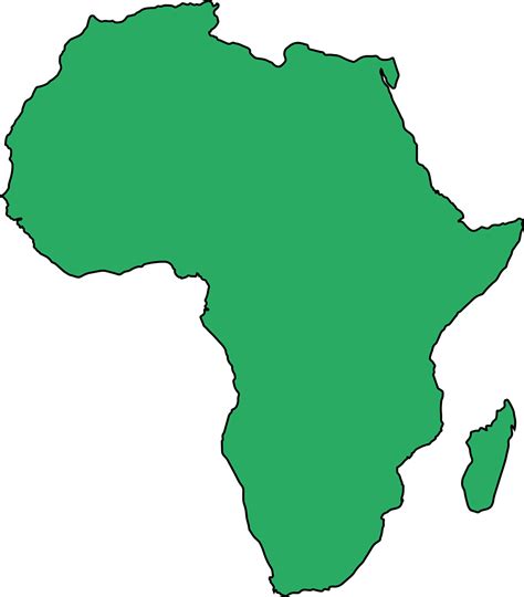 Blank Political Map Of Africa
