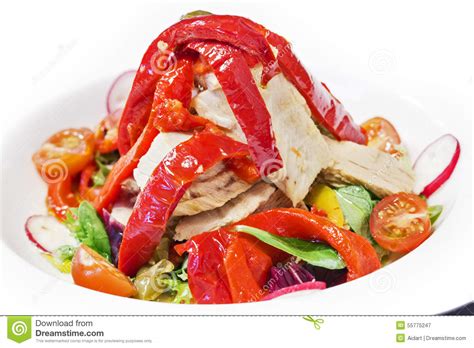 Tuna belly salad stock image. Image of cuisine, olive - 55775247