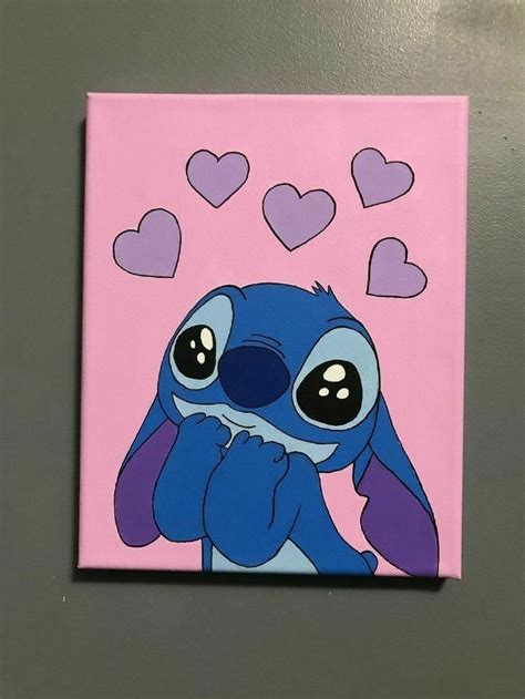 Lilo & stitch in 2020 | Disney canvas art, Diy canvas art, Hippie painting