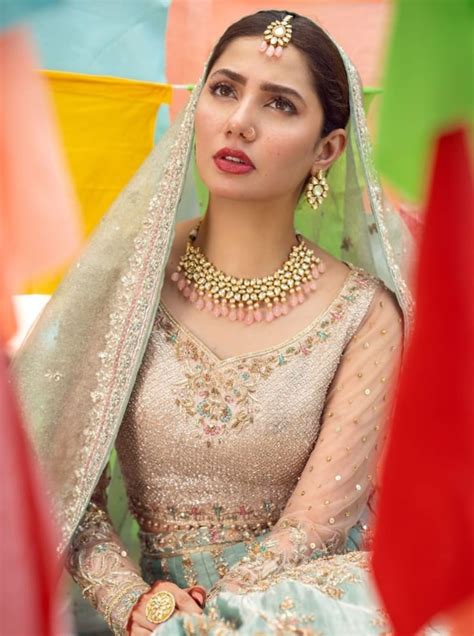 Mahira Khan looks alluring in Faiza Saqlain’s bridal collection - editor times