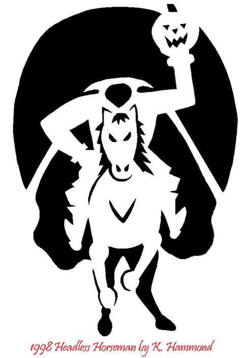 Headless Horseman (Pumpkin Stencil - Pumpkin Pattern - Pumpkin Template - Jack-o-lantern) : r ...