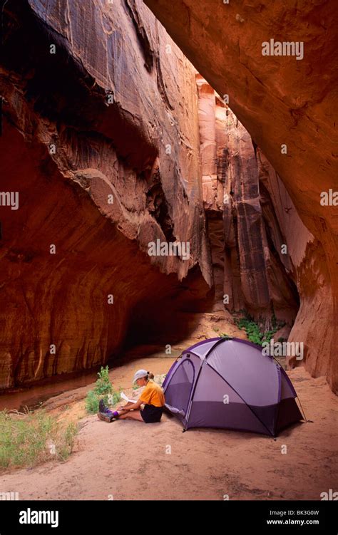 Camping in Paria Canyon in the Vermilion Cliffs Paria Canyon Wilderness, Arizona Stock Photo - Alamy