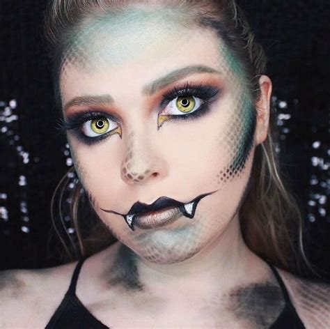 Snake Halloween Makeup Look #snake #makeupartist #makeup # ...