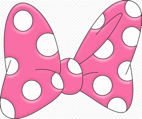 HD Minnie Mouse Pink Ribbon Bow Tie PNG | Citypng