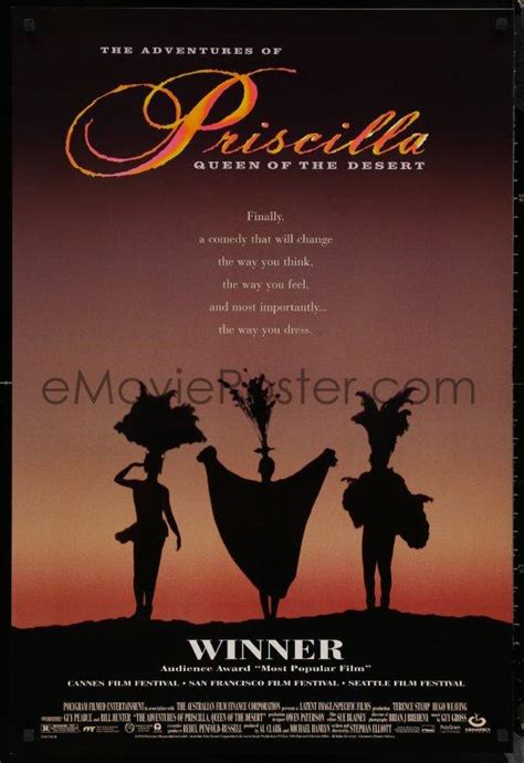 ADVENTURES OF PRISCILLA QUEEN OF THE DESERT DS 1sh 1994 silhouette of Stamp, Weaving, Pearce ...