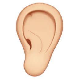 Ear: Light Skin Tone Emoji (U+1F442, U+1F3FB)