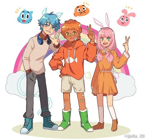 Júlia 🐍 on Twitter | Anime vs cartoon, The amazing world of gumball ...