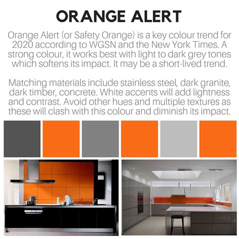 Orange Alert (or Safety Orange) is one of four key colours for 2020 according to WGSN and the ...