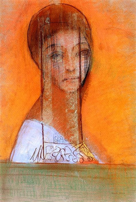 Veiled Woman | Odilon redon, Canvas art prints, Art