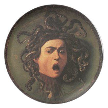 Caravaggio - Medusa - Classic Italian Artwork Melamine Plate - gift for him present idea cyo ...
