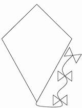 Kite Coloring Pages Free Printable  Templates sketch template