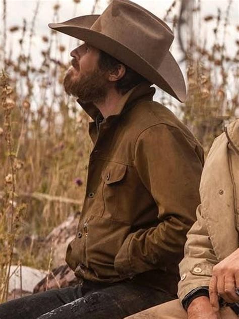 Dave Annable Yellowstone Lee Dutton Brown Cotton Jacket