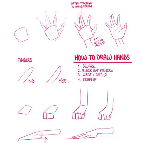 How To Draw Hands by Lily-Draws | Drawing tips, How to draw hands, Drawing anime hands