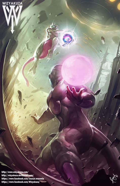 Mewtwo Vs Freeza Rip by wizyakuza on DeviantArt