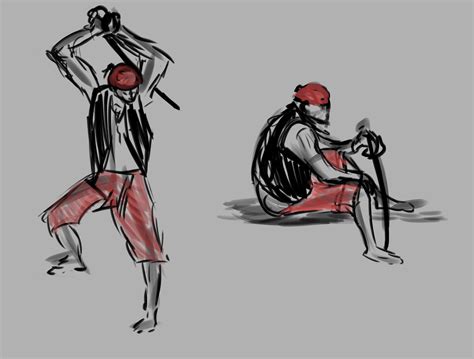 ArtStation - Pirate Life drawing poses