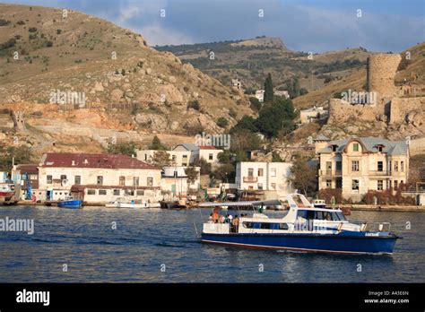 Genoese fortress Cembalo 14 cent Balaklava Crimea Ukraine Stock Photo - Alamy