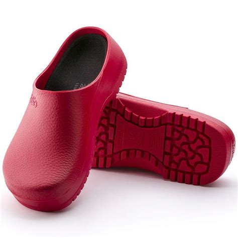 These clogs are made of polyurethane and are durable, light weight ...