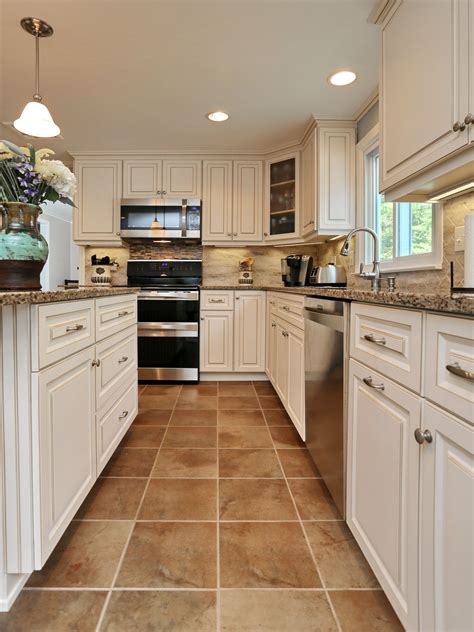 White Cabinets Tile Floor – Flooring Ideas