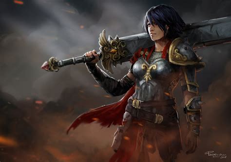 To whomever made this Bellona fan art: I thank you! : r/Smite