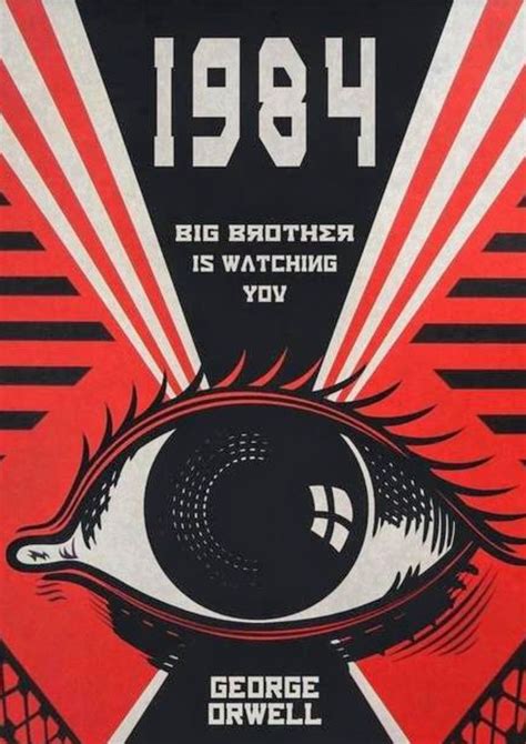 1984 by George Orwell | 1984 book, George orwell, Book cover art