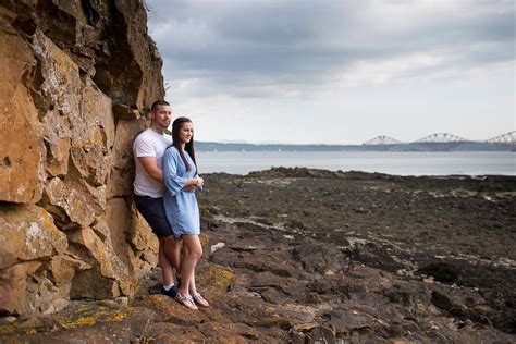 Pre wedding photo shoot Dalgety Bay - Laura and Michael