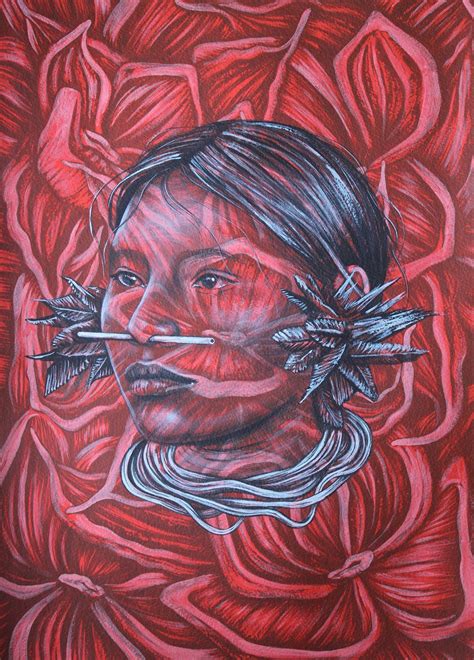 Yanomami by Dinho Bento | Original painting For Sale Online | Yanomami ...