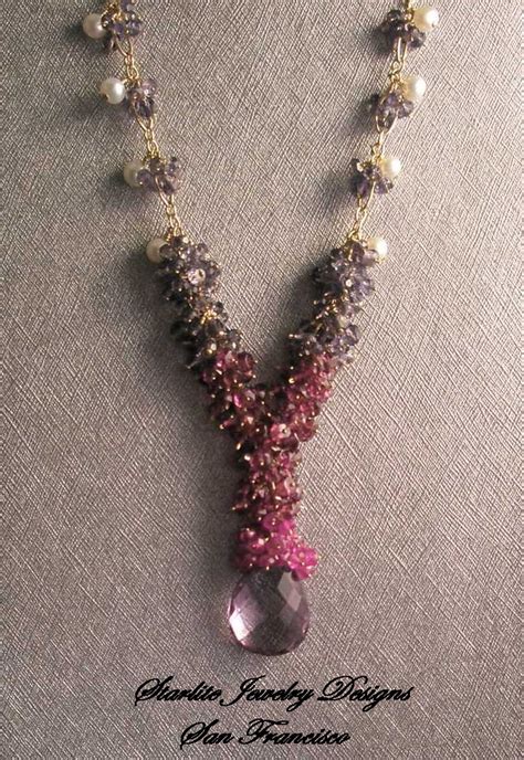 Starlite Jewelry Designs ~ Briolette Necklace ~ Rose de Fr… | Flickr