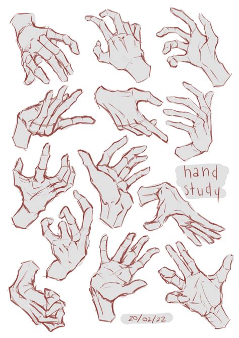 First hand study in a while! I tried to exaggerate motions and ...