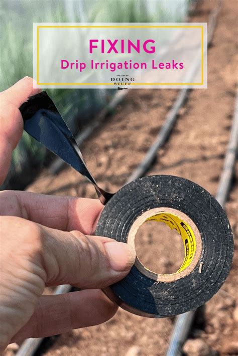 How to Fix a Leak in Drip Tape | Drip irrigation, Dripping, Drip hose