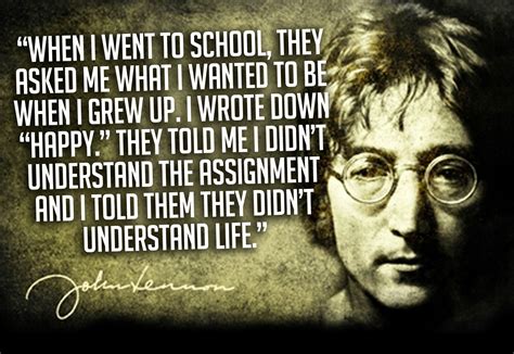 "They asked me what I wanted to be…" – John Lennon | Live by quotes