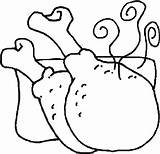 Fried Chicken Coloring Page At GetColoringscom  Free Printable sketch template