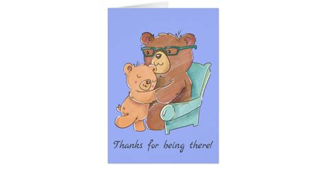 Loving Papa Bear with baby bear Father's Day | Zazzle