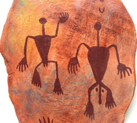 Native American Indian Petroglyph Rock Art Figures Abstract | Etsy UK | 土偶