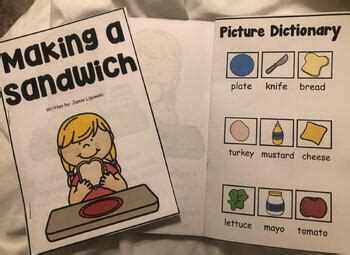 How to Make a Sandwich Lesson Plan, Vocab and Differentiated Writing Sheets
