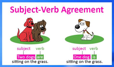 Subject-Verb Agreement | Free English Grammar Lessons And Worksheets