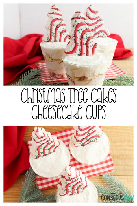 Christmas Tree Cakes Cheesecake Cups - ConservaMom