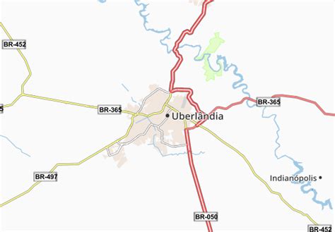 MICHELIN Uberlândia map - ViaMichelin