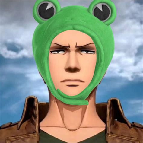 frog hat Anime Characters, Mario Characters, Funny Fashion, Attack On Titan Fanart, Aesthetic ...