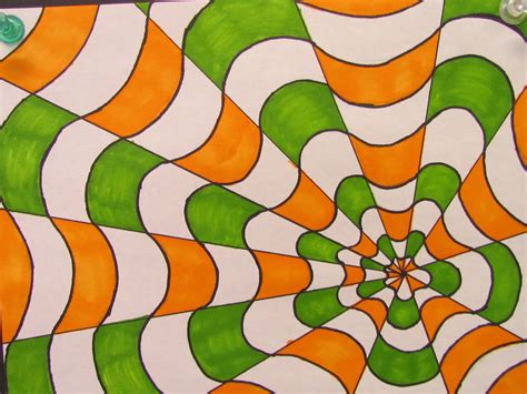 Miss Fickert's Art Adventures | Optical illusions art, Op art lessons ...