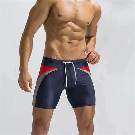 2018 new men's swimwear sexy low waist male beach shorts swimming ...