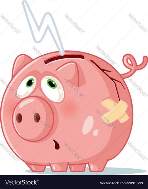 Piggy Bank Cartoon Images ~ Piggy Bank Cartoon Vector Illustration Stock Vector | Bodbocwasuon