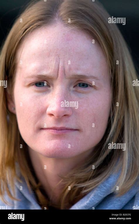 Portrait of a white American woman in Michigan Stock Photo - Alamy