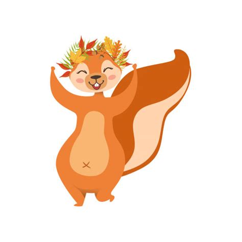 Cartoon Of The Fat Squirrel Illustrations, Royalty-Free Vector Graphics & Clip Art - iStock