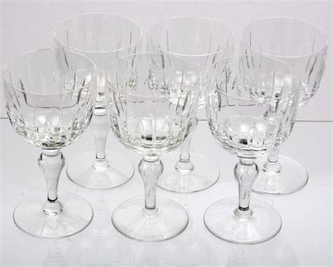 Stuart Crystal Port Wine Glasses Hampshire Cut Glass Set of 6 English Vintage | #1820727945