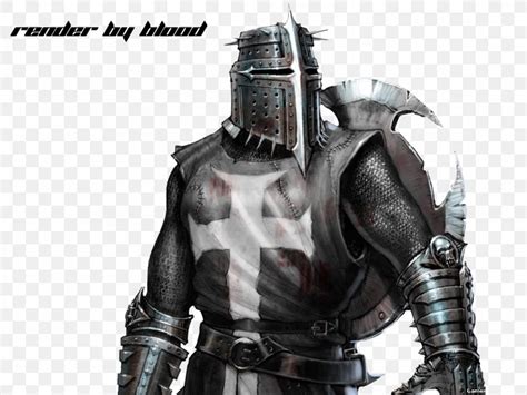 Middle Ages Black Knight Knights Templar Warrior, PNG, 1024x768px ...