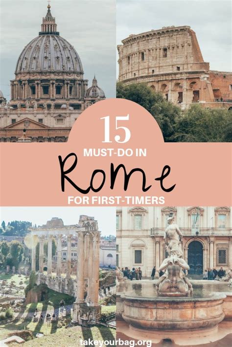 15 Things to Do in Rome for the First Time - Take Your Bag | Italy travel, Rome travel guide ...