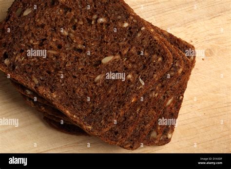 Black bread slices Stock Photo - Alamy