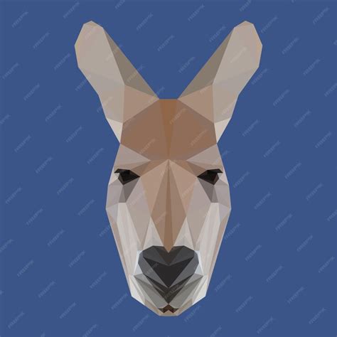 Premium Vector | Abstract polygonal pet animal face muzzle portrait graphic head silhouette icon